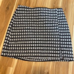 Knit mini skirt
